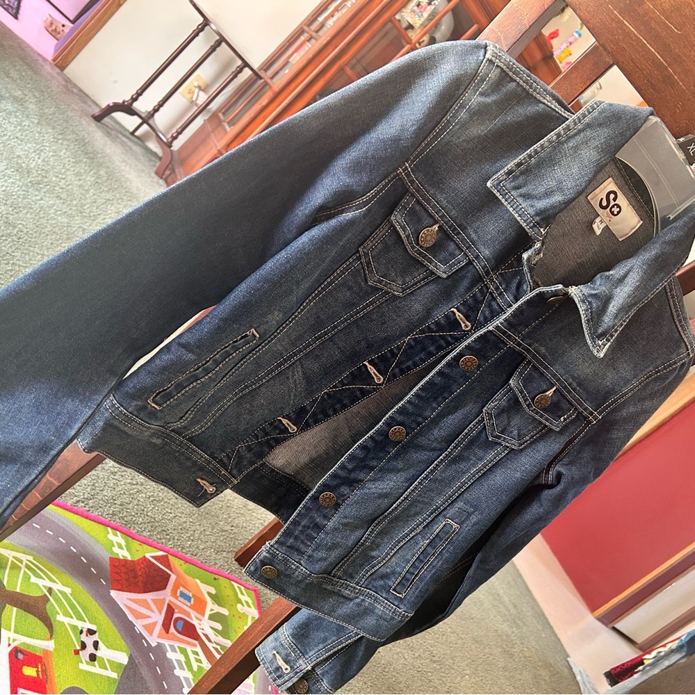SO Blue Jean Jacket Classic Denim Style